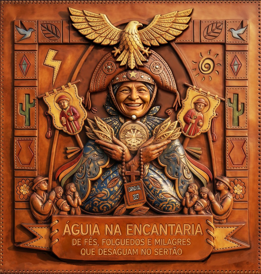 Cartaz do enredo 2027 — Águia de Ouro